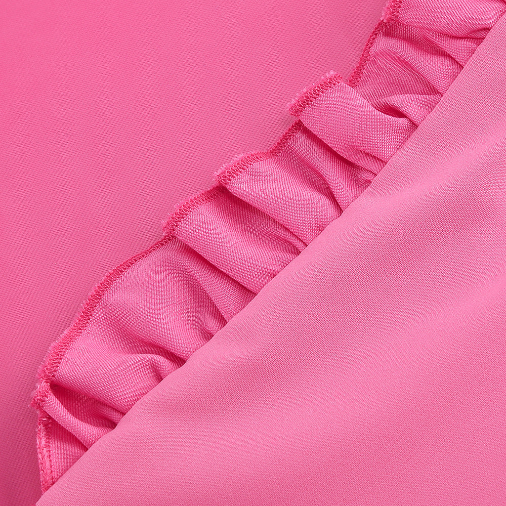 Summer Flower Sexy Strapless Halter Low Back Slit Long Party Dress 22