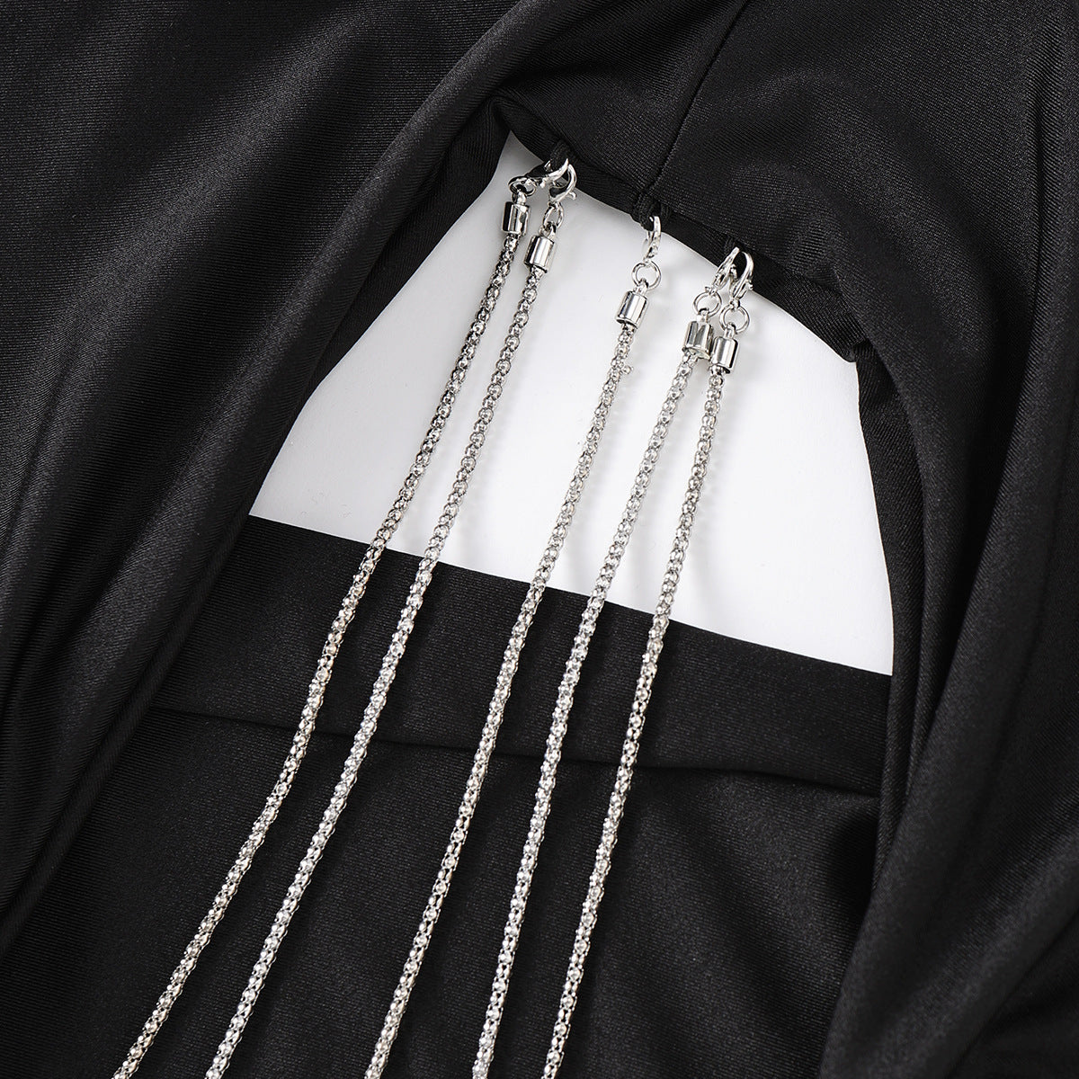 Women Halter Neck Backless sleeveless chain pleated Bodycon dress 9