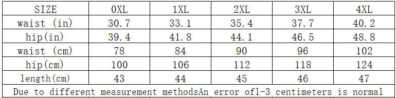 Plus Size Women Elastic Waist Denim Shorts 9