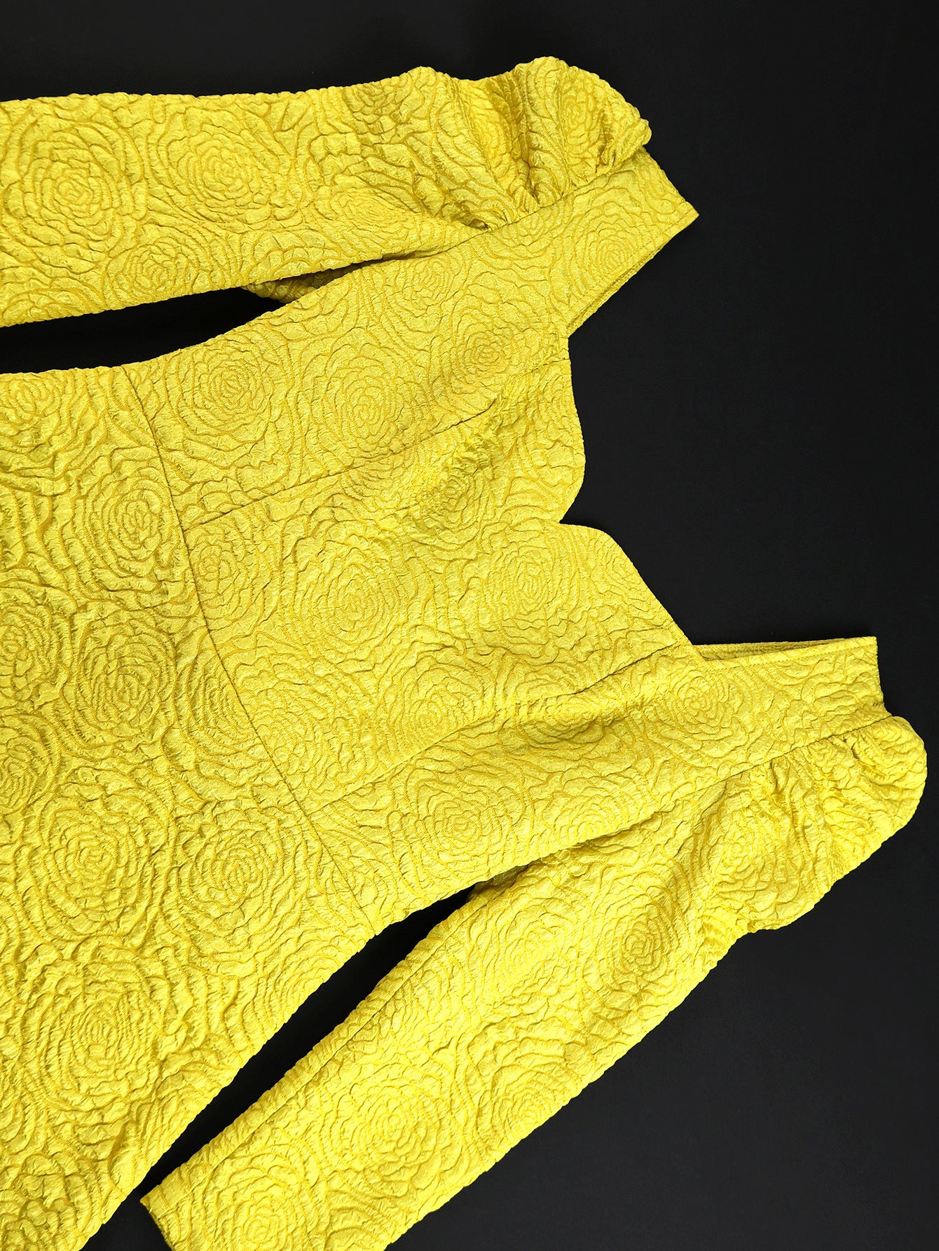 Square Neck Jacquard Puff Long Sleeve Short Dress Bow Low Back Design Elegant Party Evening Gown Dresses 7