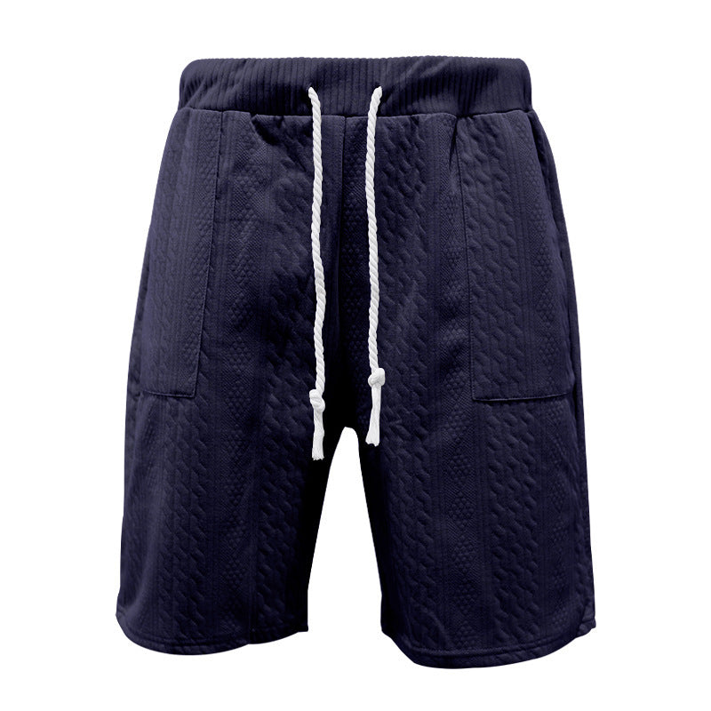 Men's Summer Loose Sleeveless T-Shirt Shorts Men's Summer Casual Jacquard Knitting Set 31