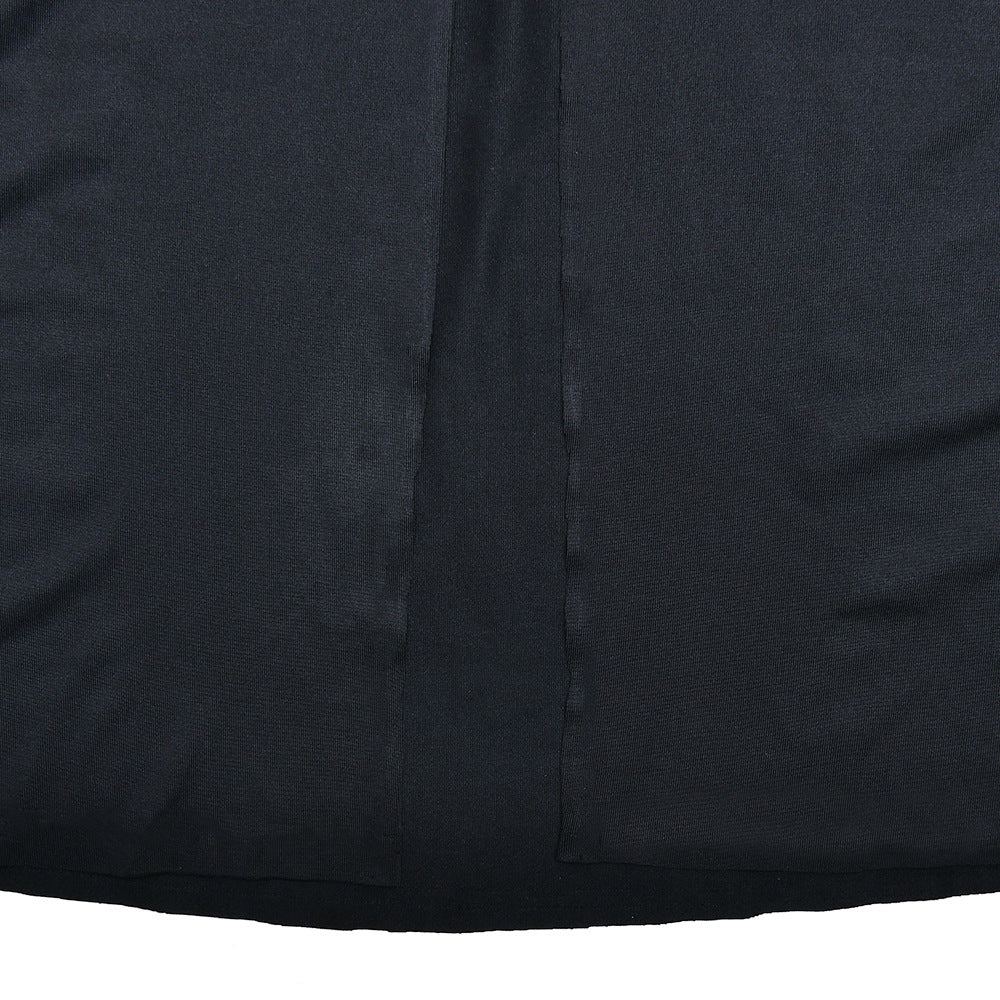 Women Spring Summer Sexy Pleated Patchwork Sleeveless Solid Dress 13