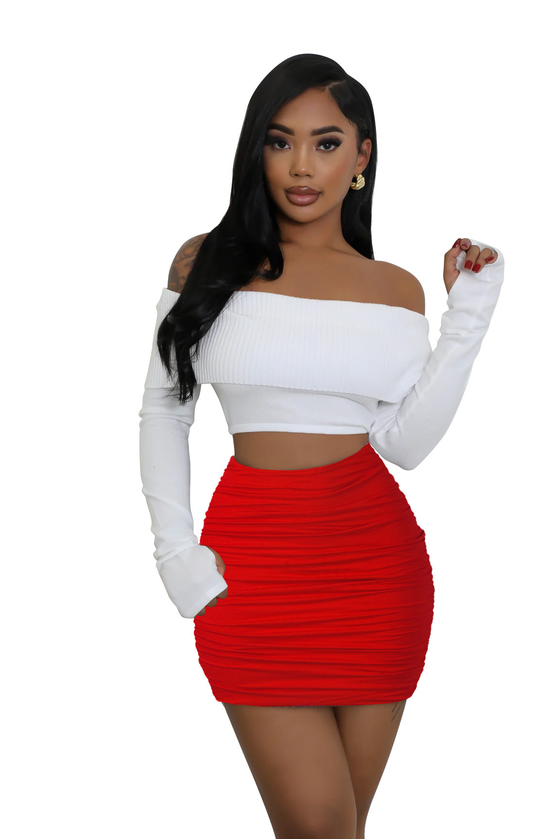 Summer Summer Fashion High Stretch Tight Fitting Mini Skirt 9