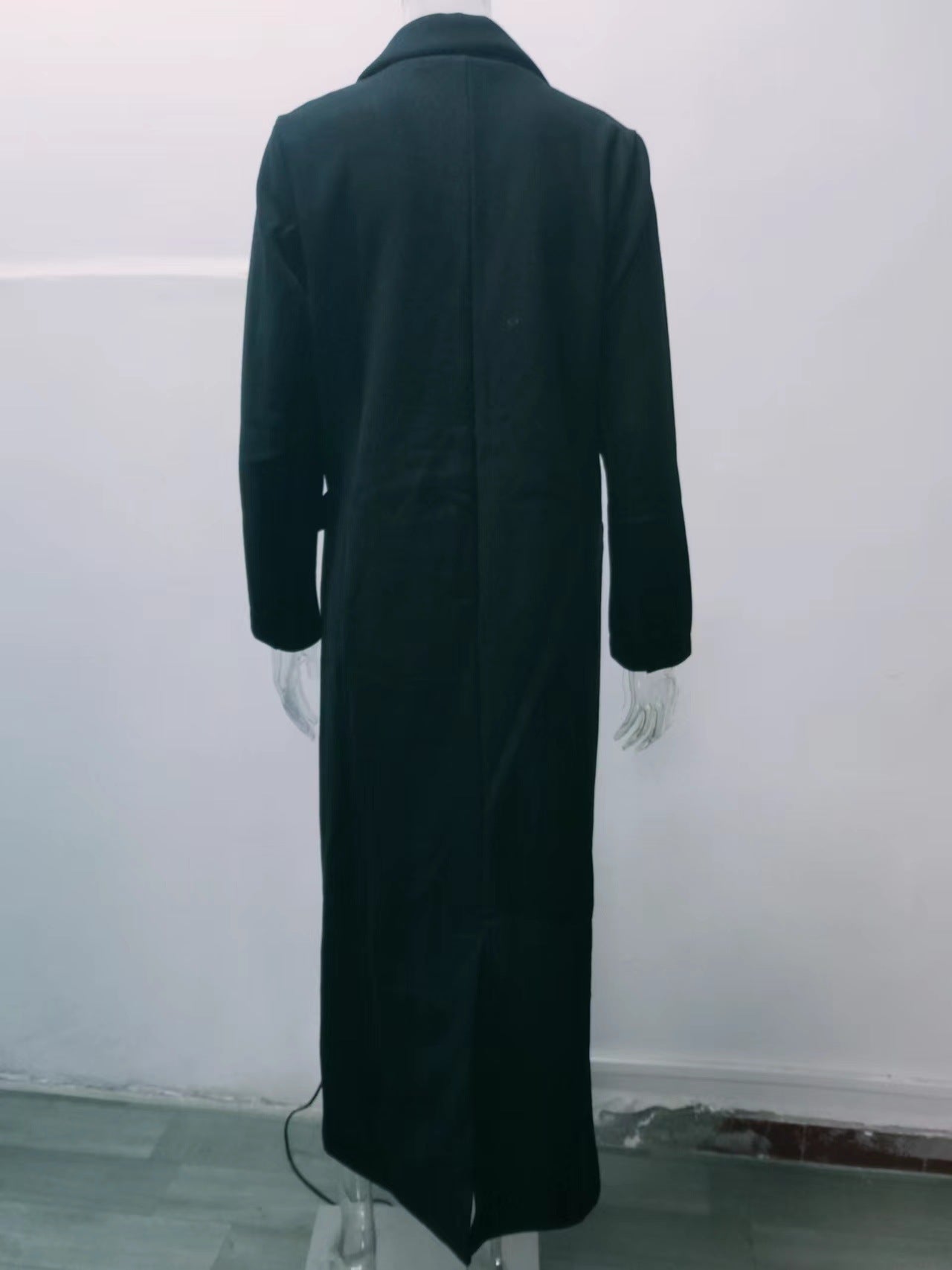 Women Vintage Turndown Collar Long Jacket 17