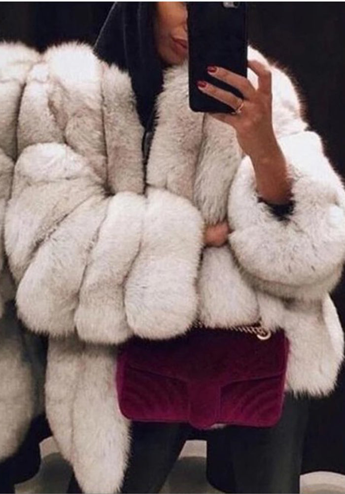 Women's Faux Fur Jacket Autumn And Winter Faux Fur Coat