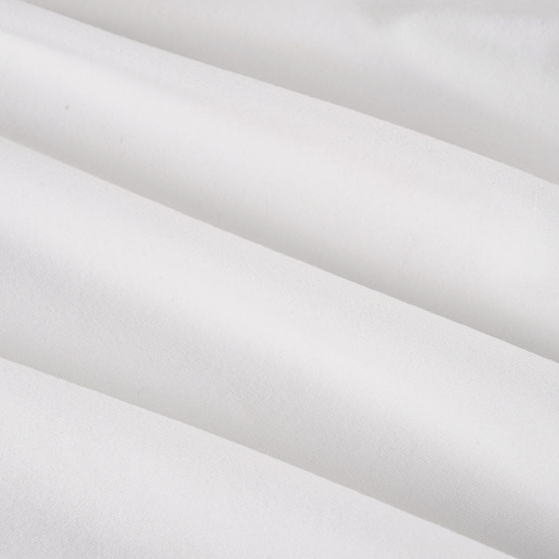 American Casual Sport Color Block Long Sleeve T-Shirt & Fold-Waist Pants Gym Three-Piece Set 16