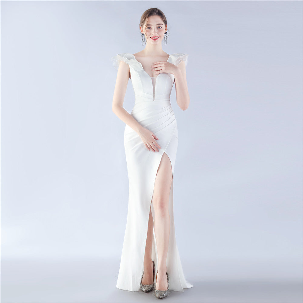 Women Elegant Slit Formal Party Evening Dress 14
