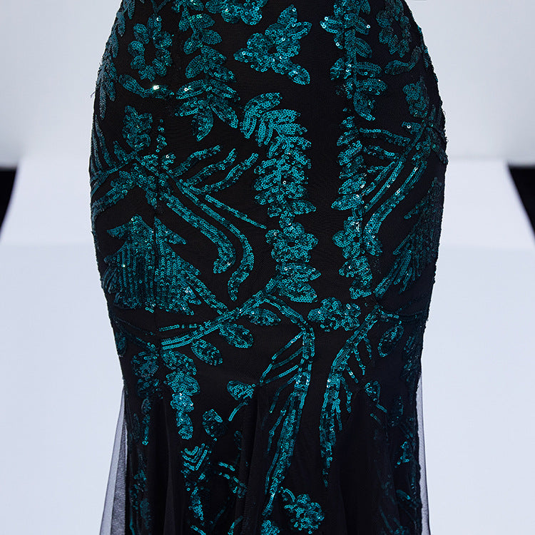 Elegant Spring Off-Shoulder Fishtail Long Party Dress for Women 13