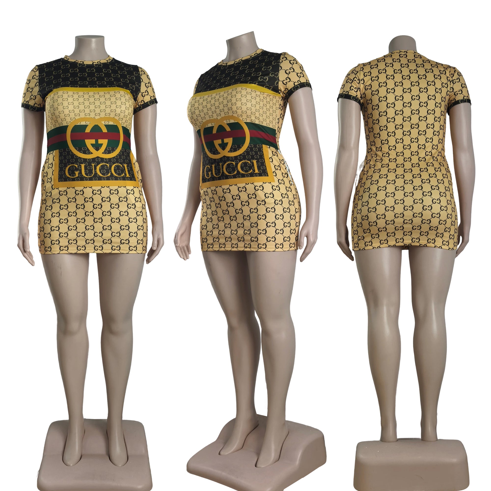 Women's Casual Chic Printed Bodycon Dress 17