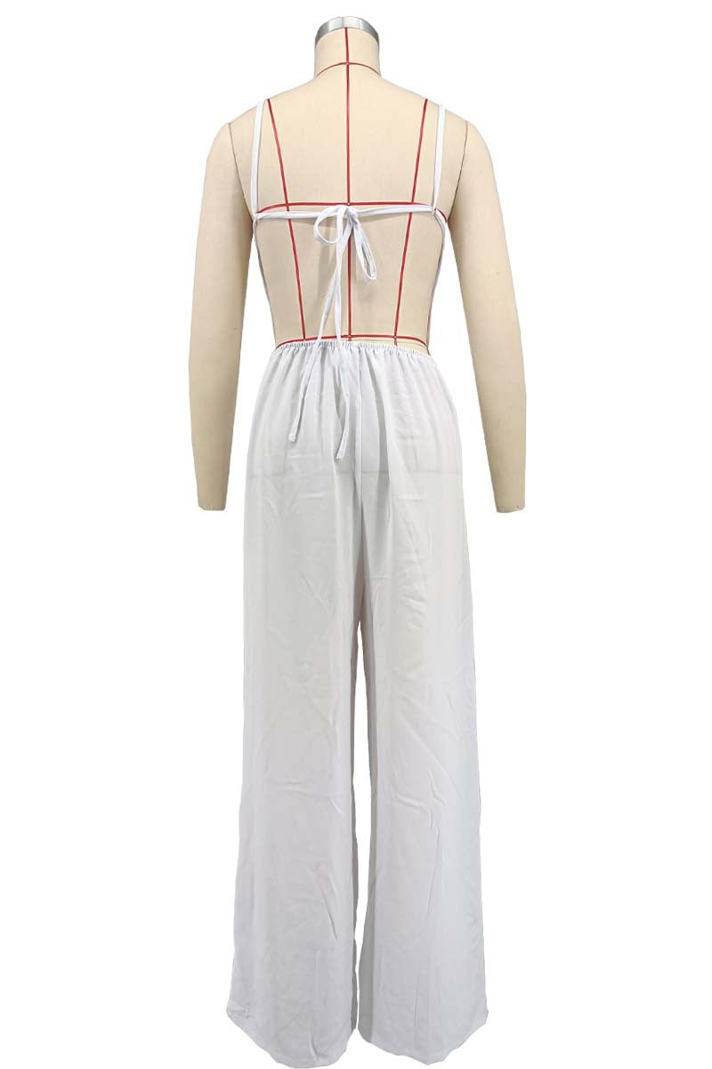 Casual Fashion Summer Strappy Low Back Sexy Solid Color Jumpsuit 10