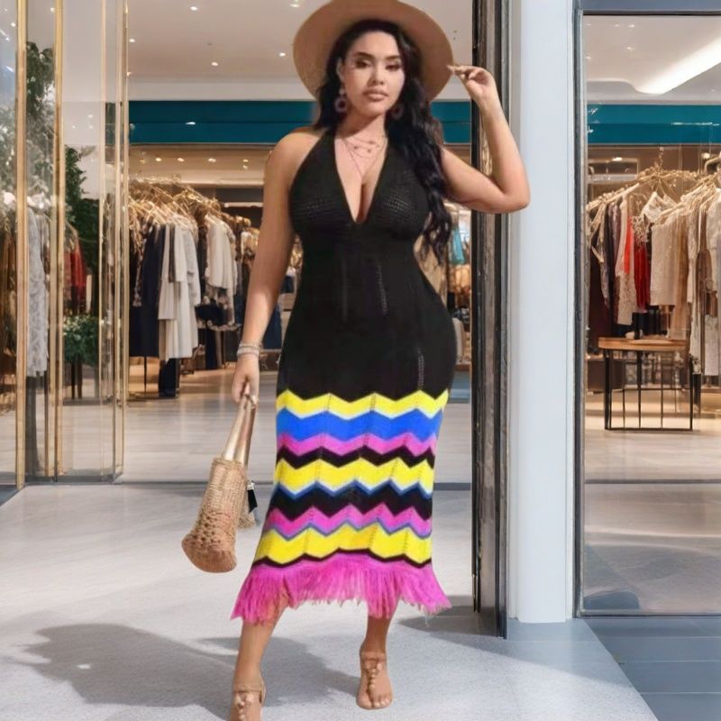 Women Holidays Lace Beach Dress