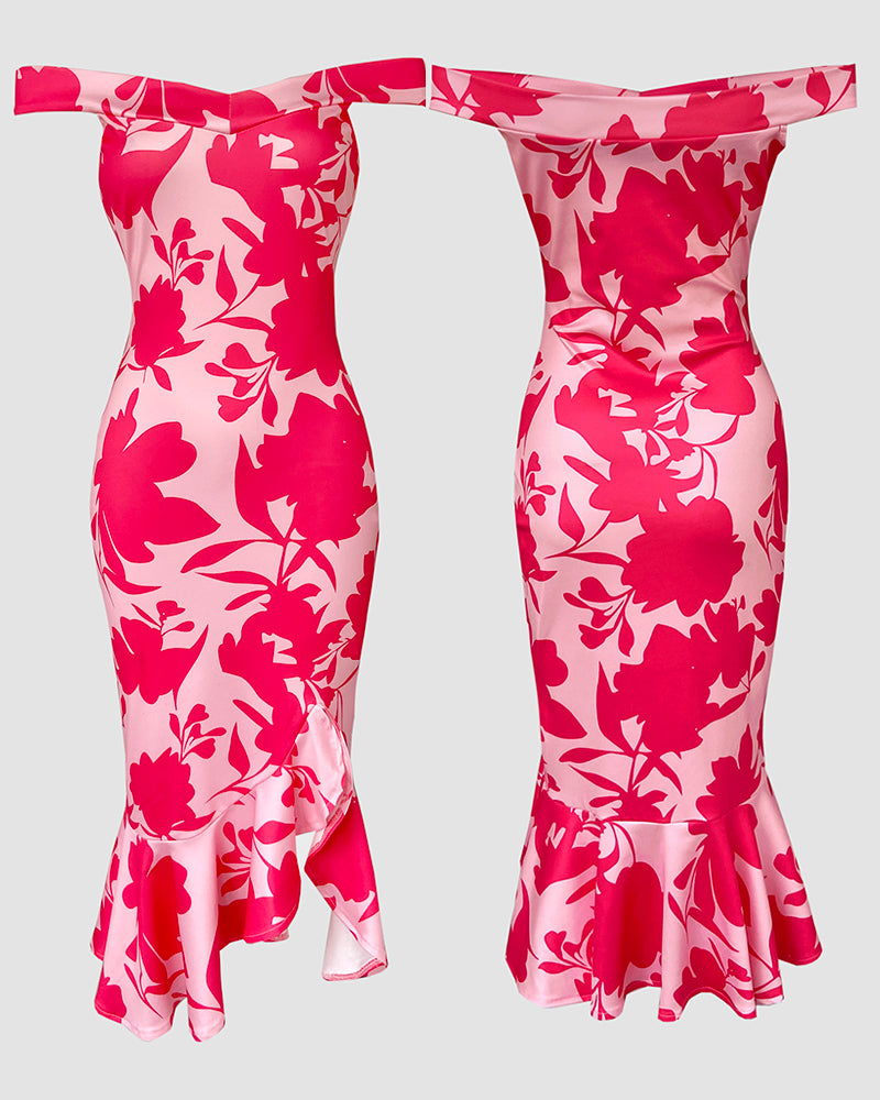 Women Off Shoulder Beaded Dress 11