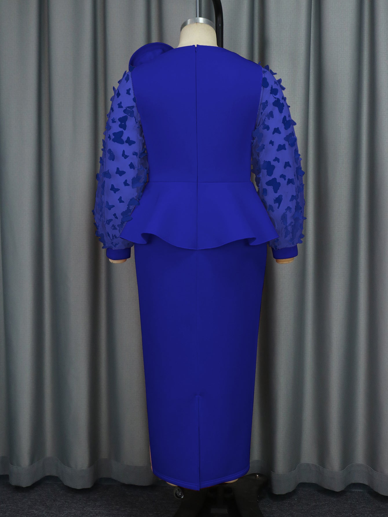 Women lantern sleeve ruffle party formal party dresses 18