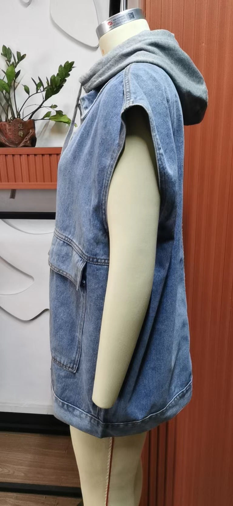 Women Fashion Loose Denim Vest 20