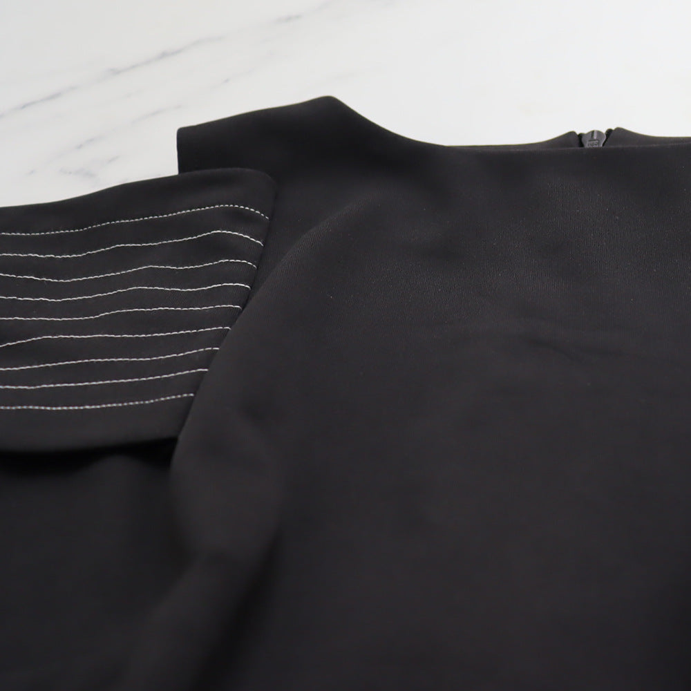 Women's Sleeveless Casual Career Slit Bodycon Dress 18