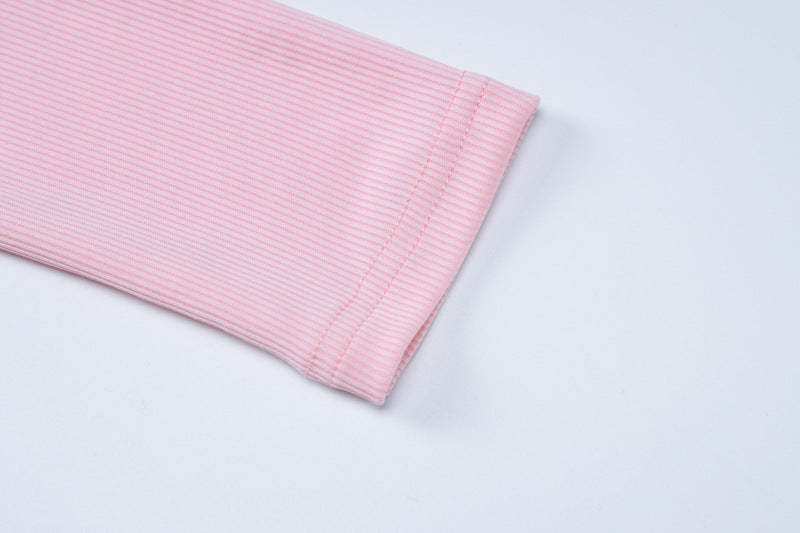 Women's Sexy V-Neck Tight Fitting Long-Sleeved Top Fashionable Sports Style Shorts Two-Piece Set 18