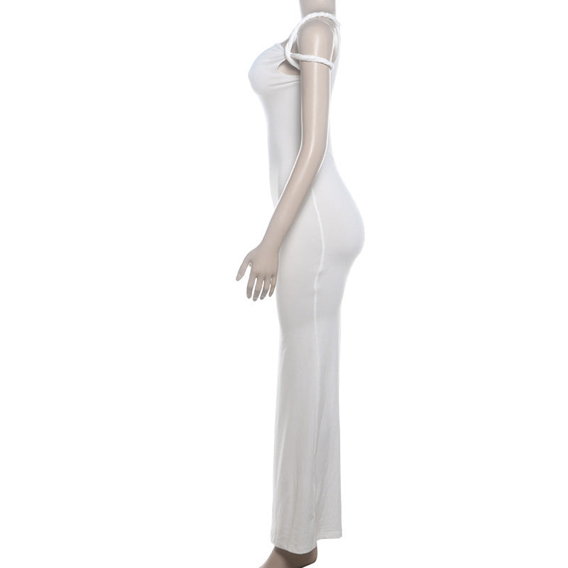 Women Summer Slash Shoulder Dress 45