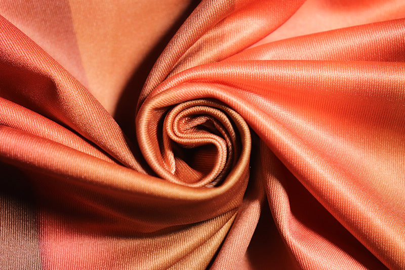 Women Round Neck Long Sleeve Printed Dress 16