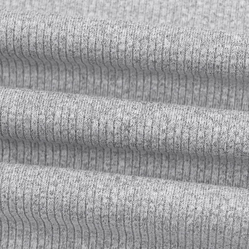 Knitting Ribbed Summer Solid Color Fashion Casual Suit 55