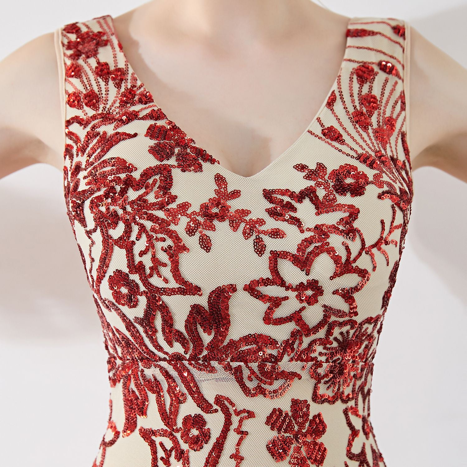 Elegant Long Sequins Plus Size Beauty Formal Party Evening Dress 16