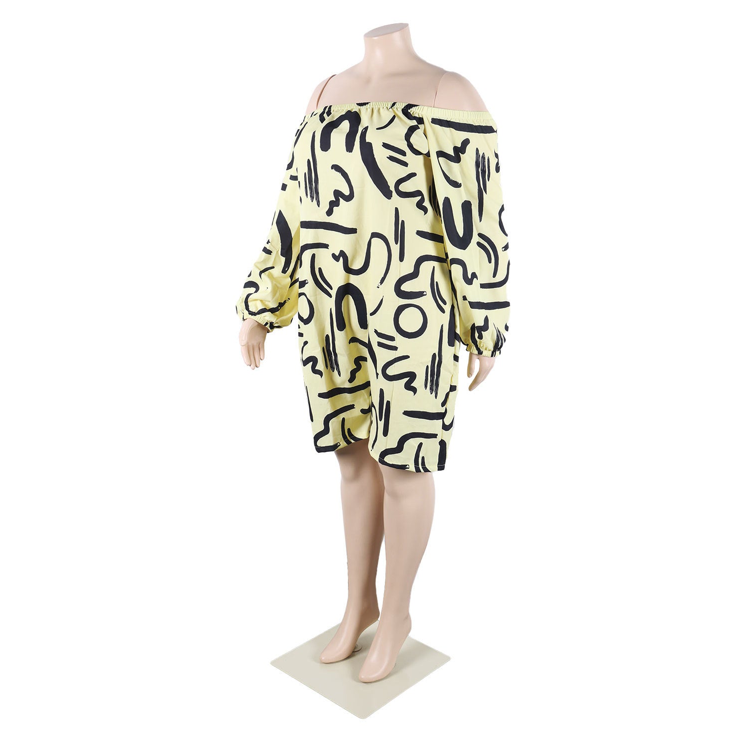 Sexy Casual Print Off Shoulder Plus Size Jumpsuit 11