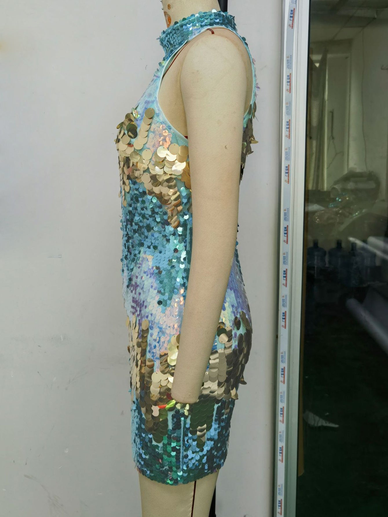 Women Sexy Sequin Party Dress 6