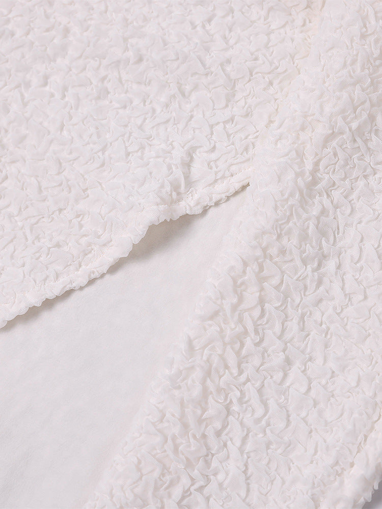 Women Sexy Mesh Patchwork Cutout Top and Skirt Two-Piece Set 7