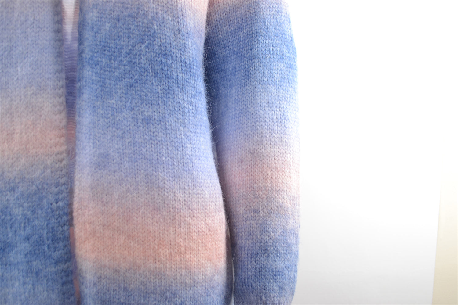 Winter Sweater Rainbow Tie Dye Plus Size Cardigan Women's Knitting Shirt Jacket 29