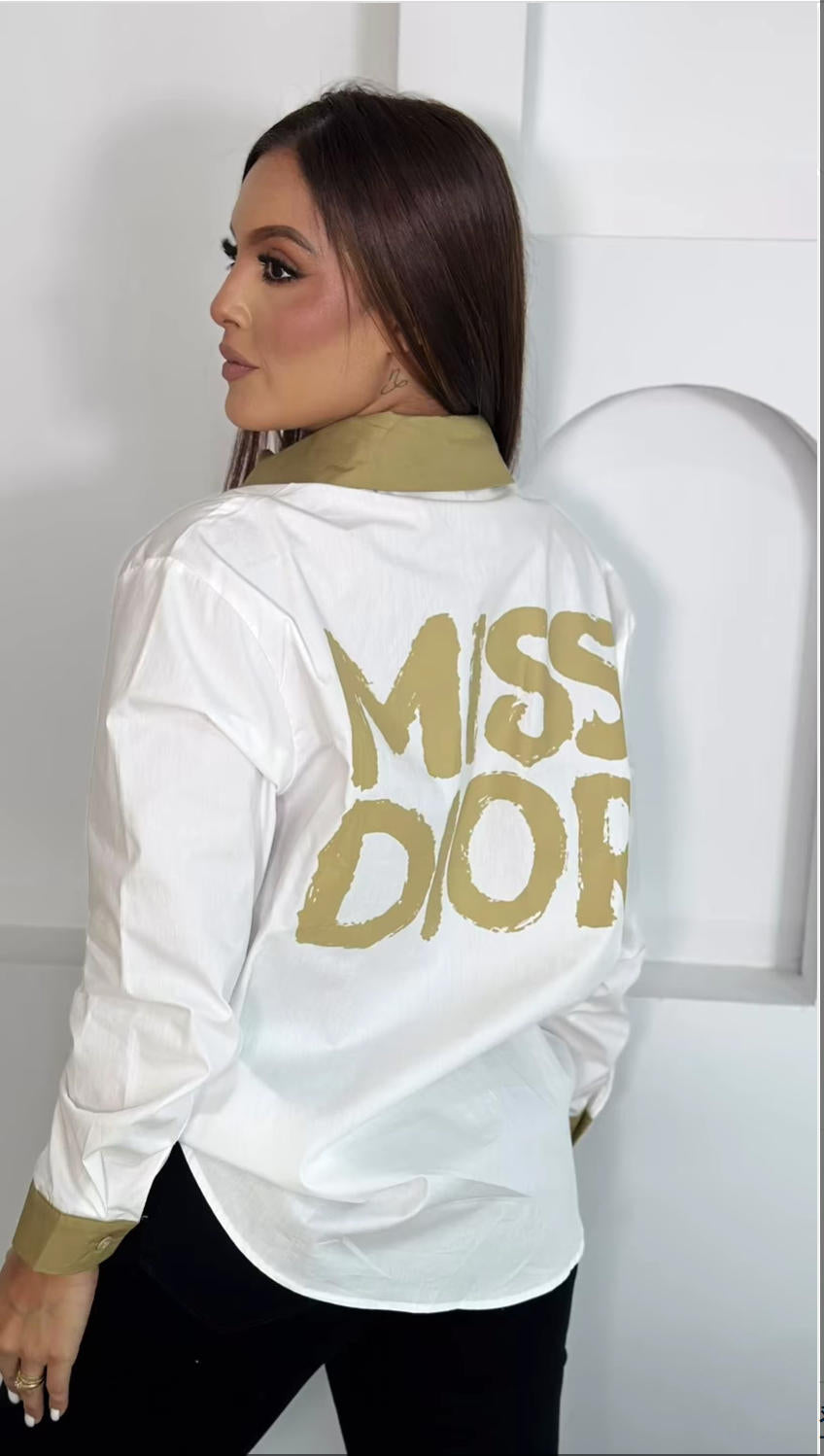 Women's Summer Fashion Prints Loose Casual Shirts 5