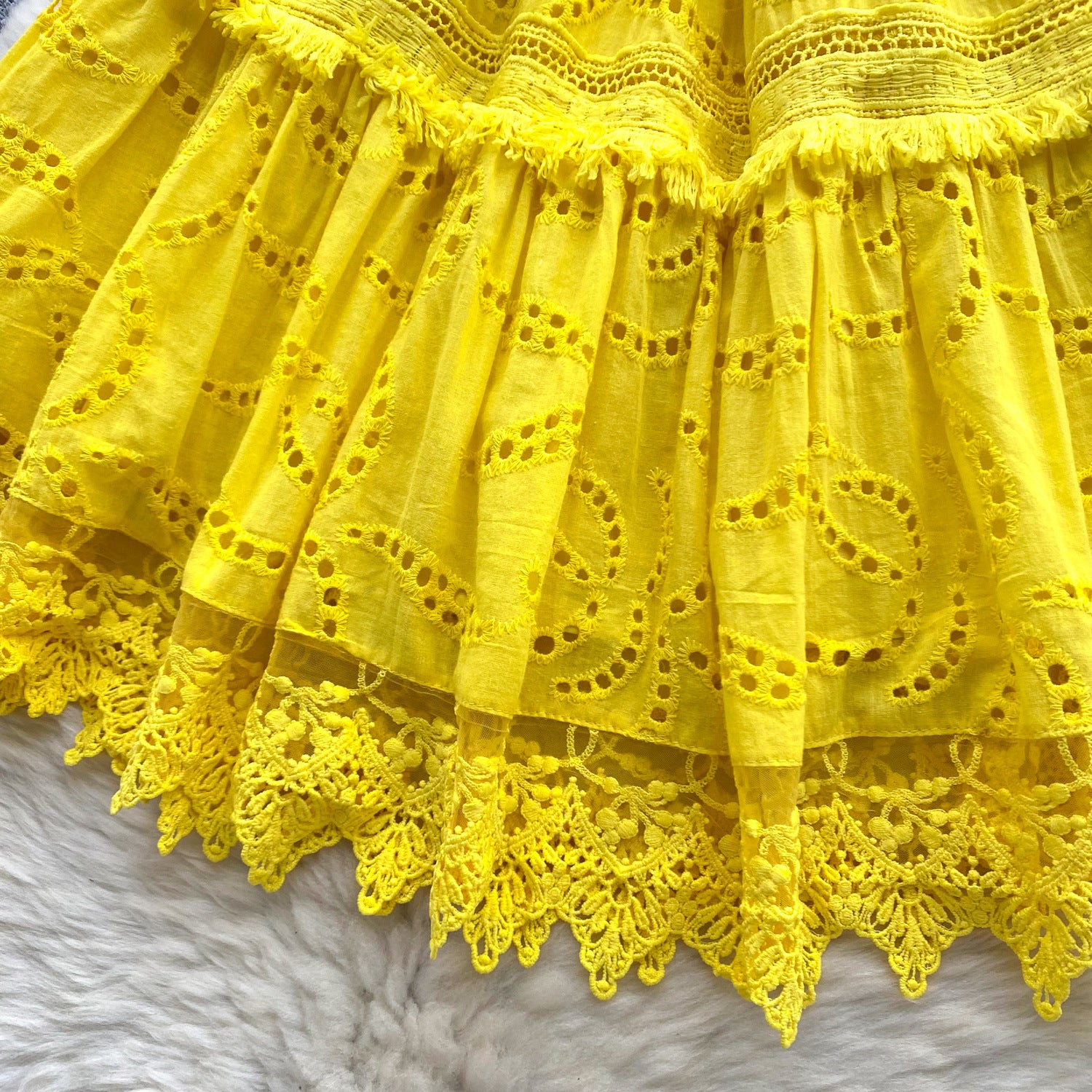 Women Summer French Lace Embroidered Dress 22