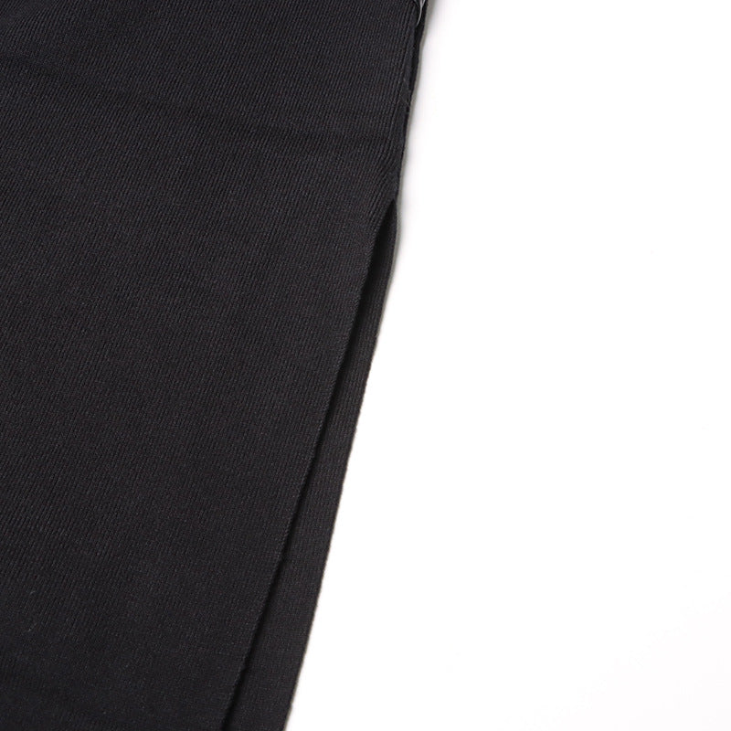 spring Stand Collar Long-sleeved Patchwork lace-up slim long dress 7