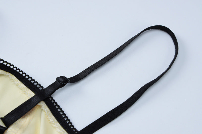 Spring Women's Solid Color Slim Crop Camisole High Waist Skirt Two Piece Set 13