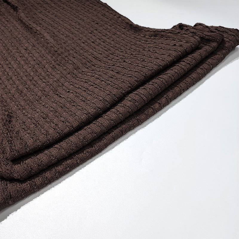 Summer Sexy Halter Neck Low Back Sleeveless Tight Fitting Long Solid Color Knitting Dress For Women 17