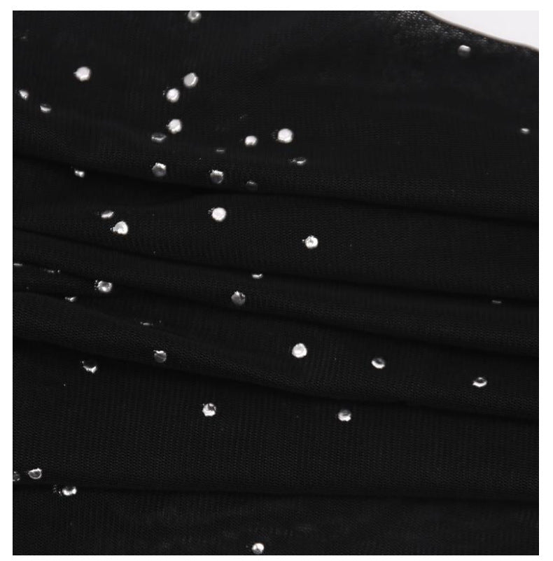 Women's Sexy Beaded See-Through Mesh Wide Leg Pants 14