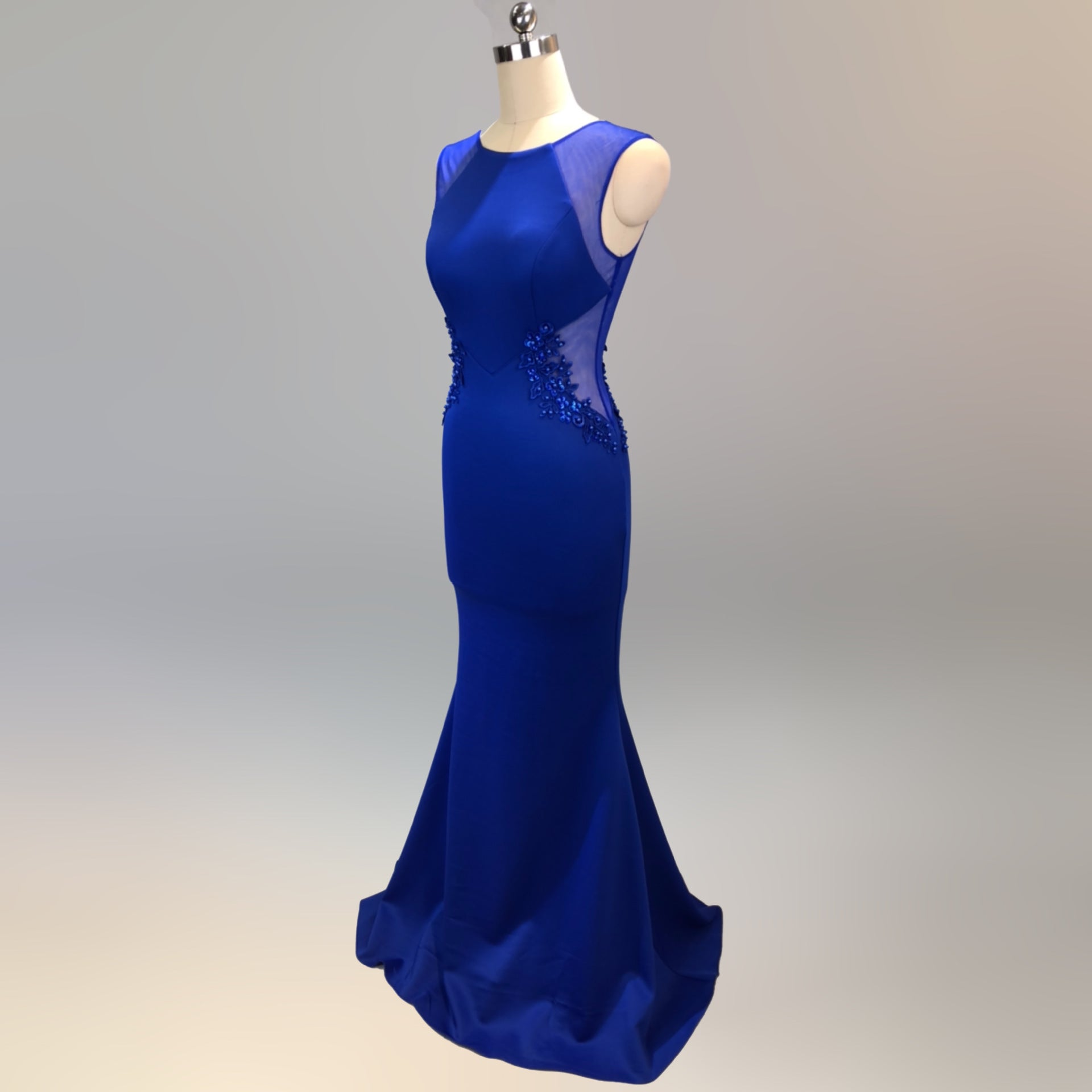 Women Formal Party Slim Elegant Sleeveless Mermaid Evening Dress 9