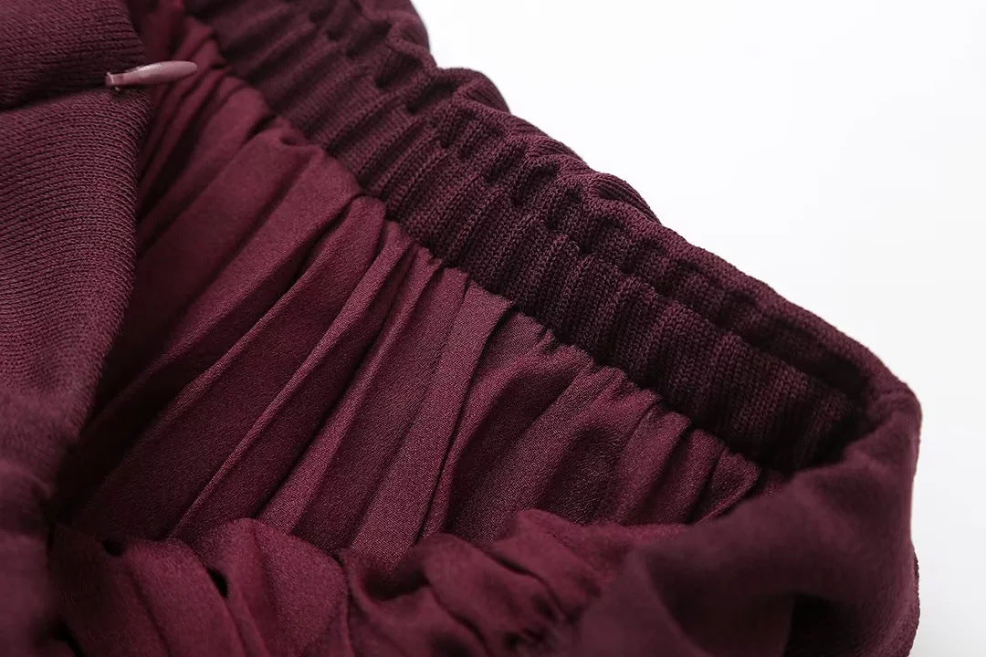 Women casual Knitting Patchwork skirt 21