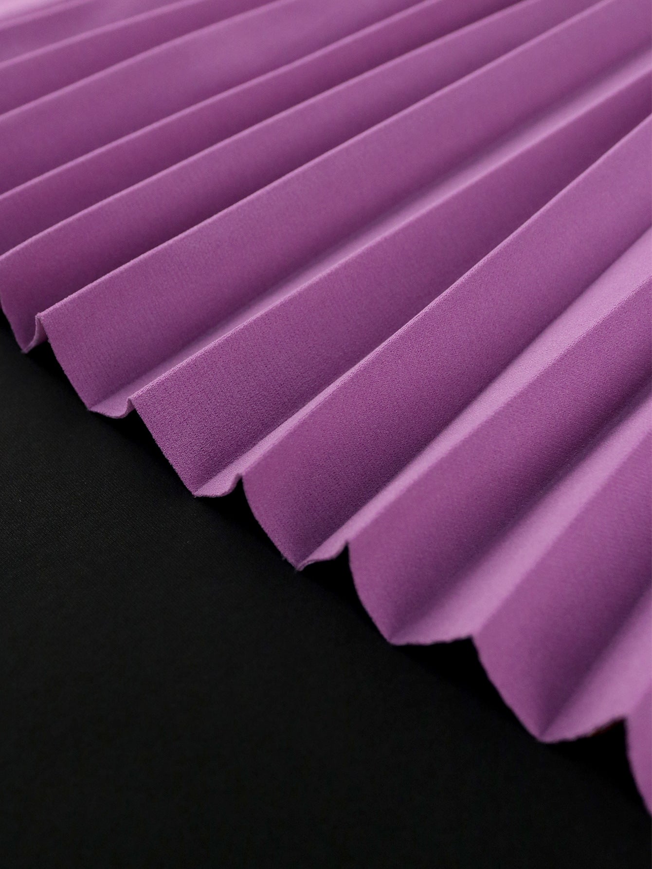 Plus Size Women elegant Soild pleated dress 16