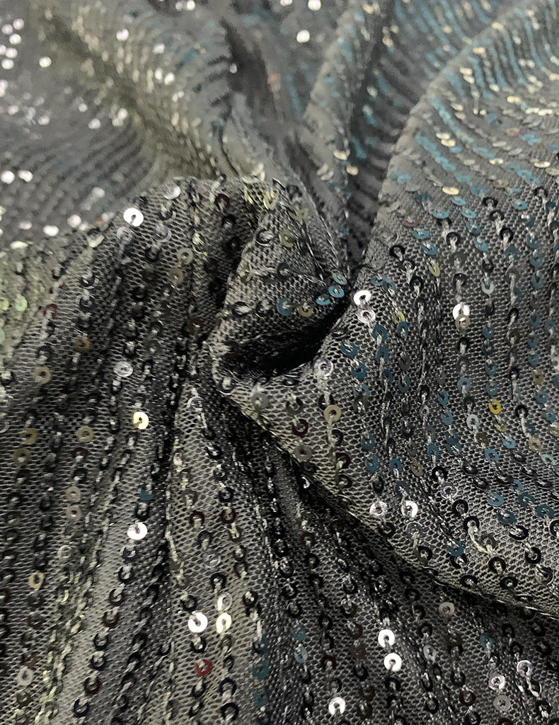 Women Halter Neck Off-Shoulder Sexy Sequin Dress 18