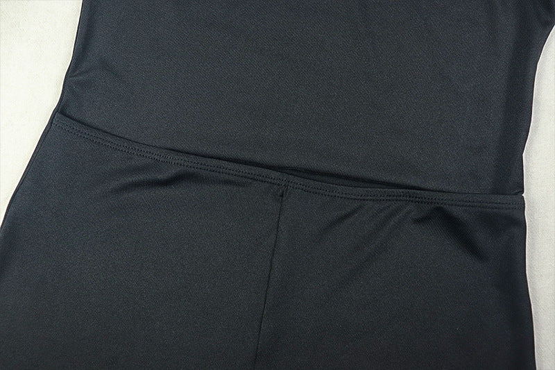 Women's Solid Chic Low Waist Halter Neck Sleeveless Long Dress 12