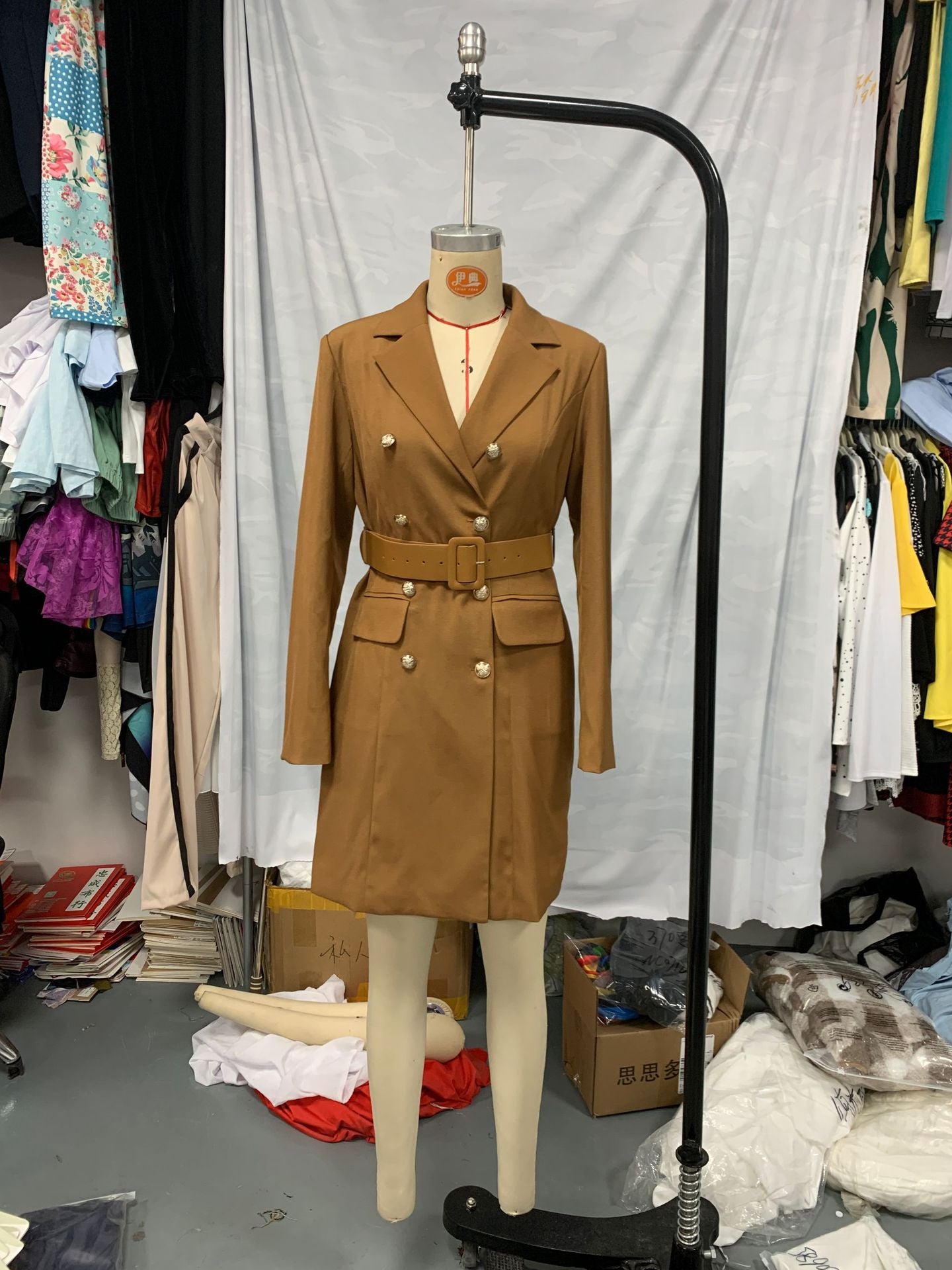 Women long sleeve Blazer dress 9