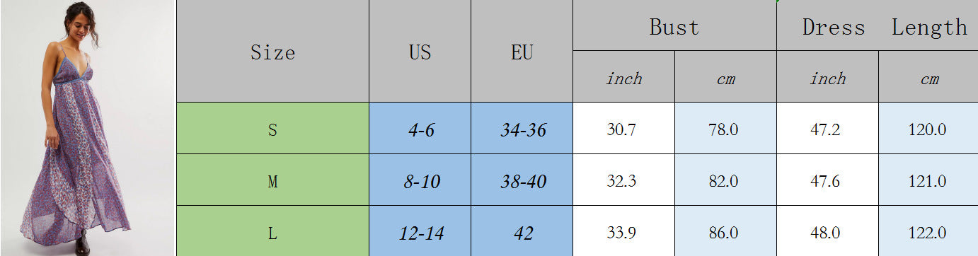 Women bohemian v-neck printed floral sexy dress 10