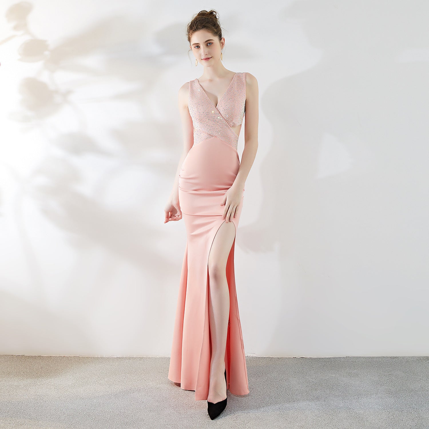 Elegant Sexy Long Fishtail Evening Dress for Women Formal Party Gown 3