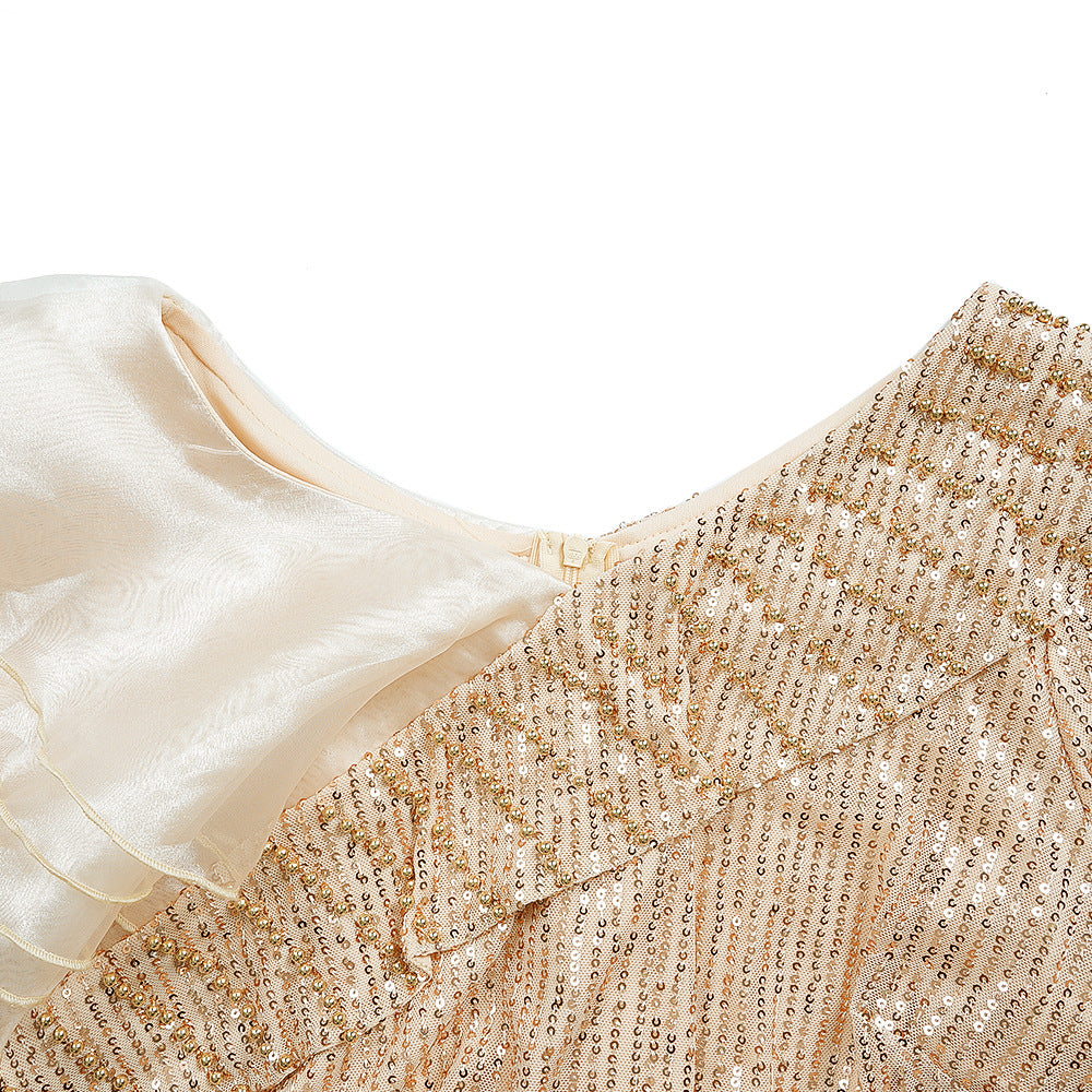 Plus-size African Women sexy tassel sequin dress 20