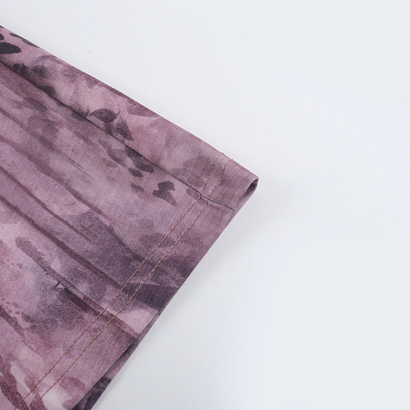 Women Summer Print Hollow Halter Neck Maxi Dress 13