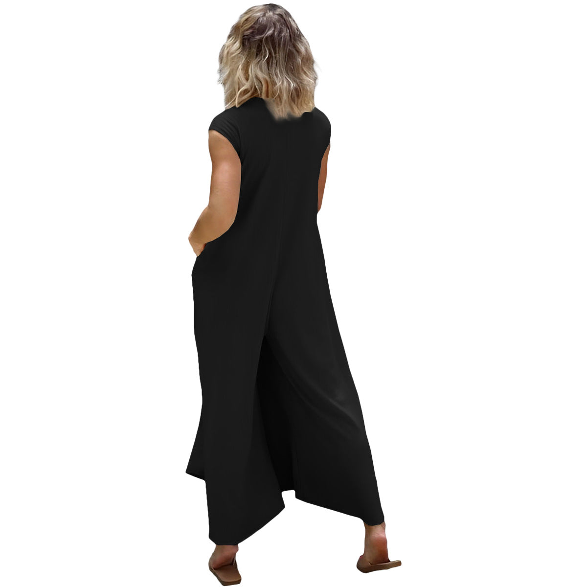 Plus Size Women's Fashion Casual Button Down Jumpsuit 13