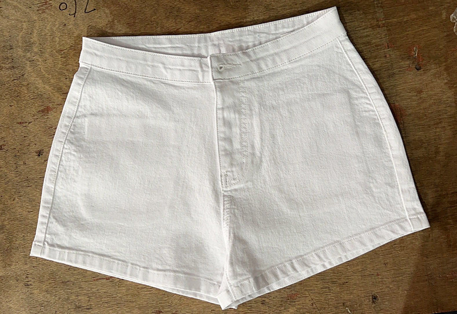 Summer Women's Stretch High Waist Denim Shorts 6