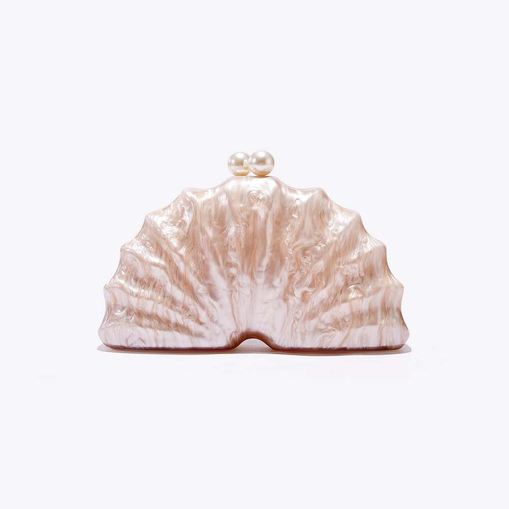 Women's Shoulder/Crossbody Bag Shell Acrylic Clutch for Wedding & Evening Party 6