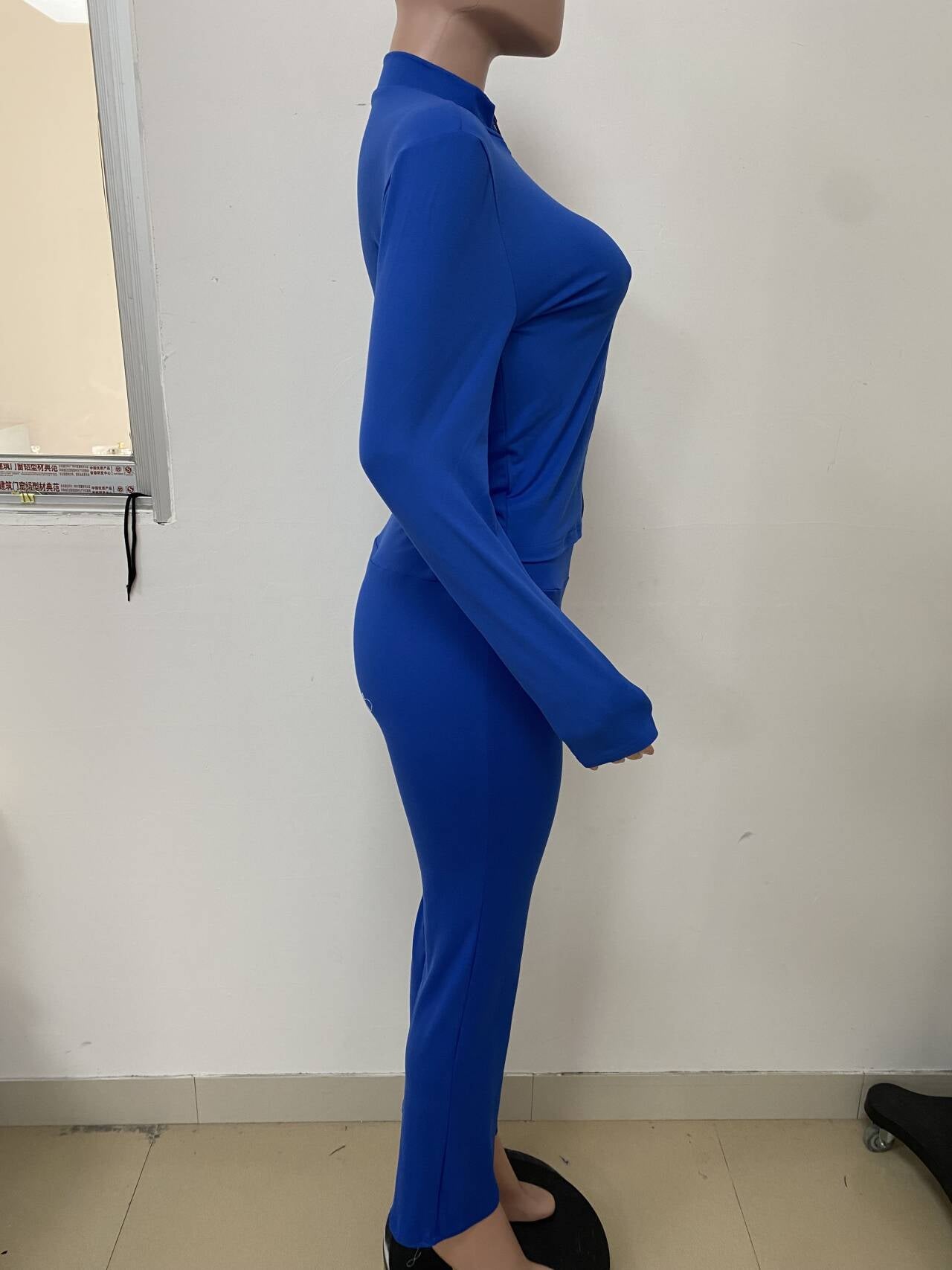 Women Casual Top and Bell Bottom Long Pants Two Piece Set 22