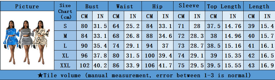 Women Sexy Slash Shoulder Bell Bottom Top and Mini Skirt two-piece set 10