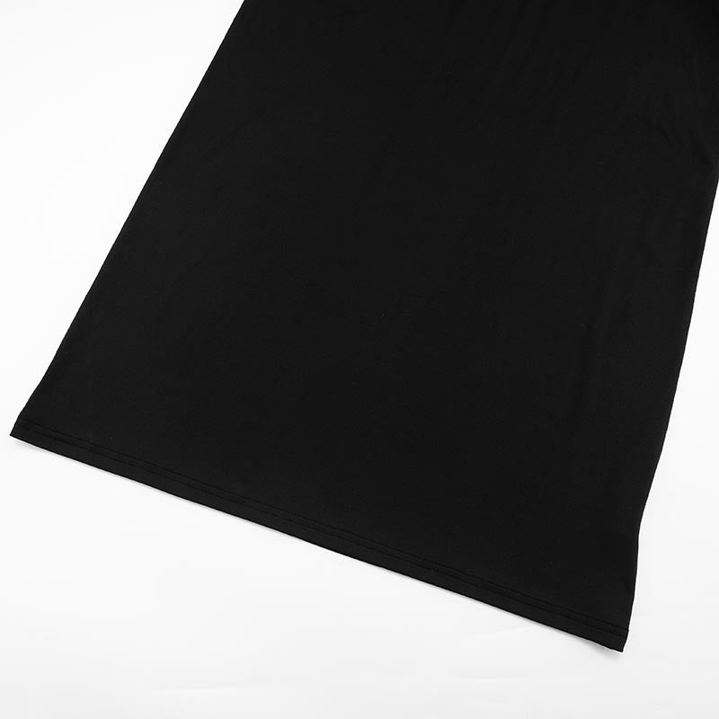 Women's Sexy Hollow Out Round Neck Long Sleeve Open Waist Slim Maxi Dress 26